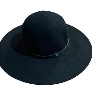 Wool Boho Floppy-Brim Hat